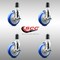 Service Caster 5 Inch 316SS Blue Poly Swivel 1-5/8 Inch Expanding Stem Caster Set Brake SCC SCC-SS316EX20S514-PPUBBLUE-TLB-158-4 - alternate 4